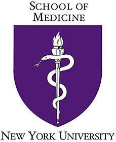 NYU School of Medicine emblem with caduceus.