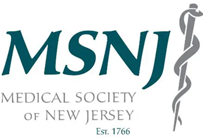 Medical Society of New Jersey logo, established 1766.
